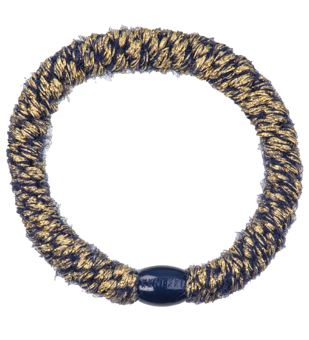 Kknekki Haargummi - Navy m. Velours/Glitzer - Kknekki - One Size - Haarschmuck