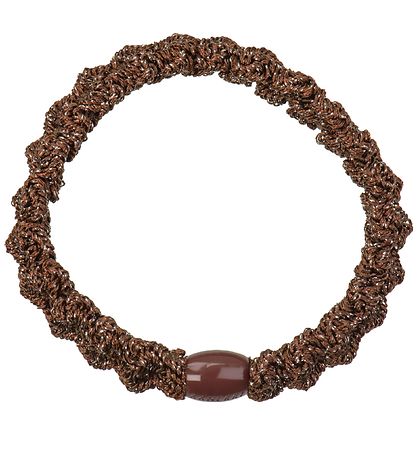 Elastique à Cheveux Kknekki - Marron Foncé Brillant av. Lace Elastique à Cheveux Kknekki - Marron Foncé Brillant av. Lace