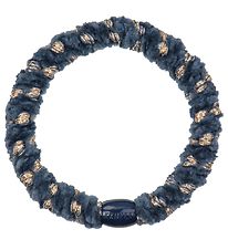 Kknekki Hair Tie - Blue/Gold Velvet w. Glitter Kknekki Hair Tie - Blue/Gold Velvet w. Glitter