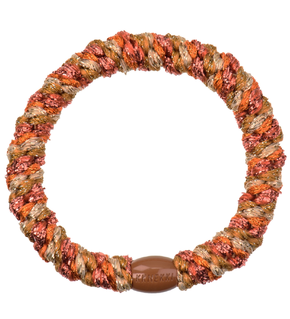Kknekki Haargummi - Orange/Gelb Glitzer - Kknekki - One Size - Haarschmuck