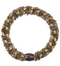 Kknekki Haarelastiek - Bruin/Goud Fluweel m. Glitter Kknekki Haarelastiek - Bruin/Goud Fluweel m. Glitter