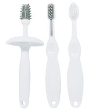 Oopsy Toothbrush Set - 4 Parts - White/Grey Oopsy Toothbrush Set - 4 Parts - White/Grey
