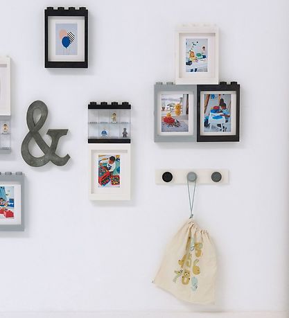 LEGO® Storage Knagerække - 33 cm - Sort/Grå