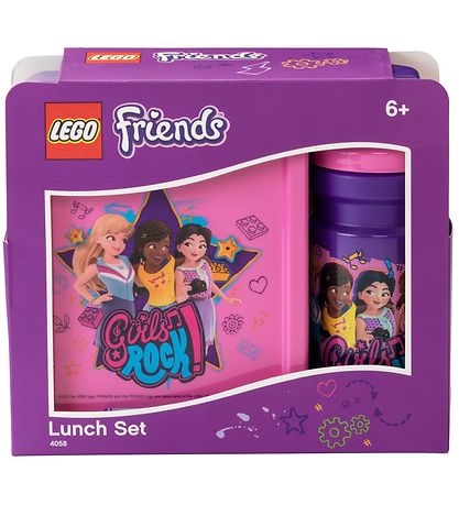 LEGO® Storage Madkasse/Drikkedunk - Friends - Lilla/Rosa LEGO® Storage Madkasse/Drikkedunk - Friends - Lilla/Rosa