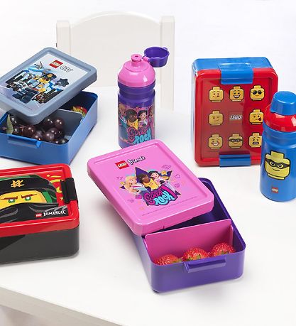 LEGO® Storage Madkasse/Drikkedunk - Friends - Lilla/Rosa LEGO® Storage Madkasse/Drikkedunk - Friends - Lilla/Rosa