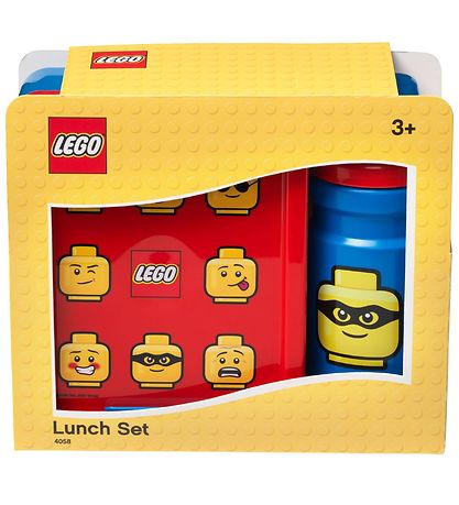 LEGO® Storage Lunchbox/Water Bottle - Iconic - Blue/Red