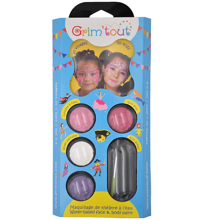 Grim Tout Ansigtsmaling - Sommerfugl & Fe