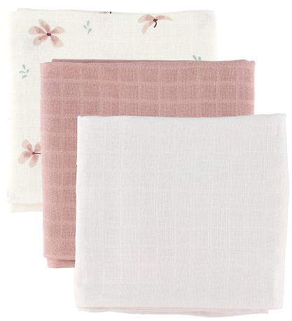 Cam Cam Stofbleer - 72x72 - 3-pak - Windflower Creme/Dusty Rose Cam Cam Stofbleer - 72x72 - 3-pak - Windflower Creme/Dusty Rose