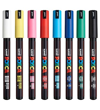 Posca Tuscher - PC-1MR - 8 stk. - Multifarvet Posca Tuscher - PC-1MR - 8 stk. - Multifarvet