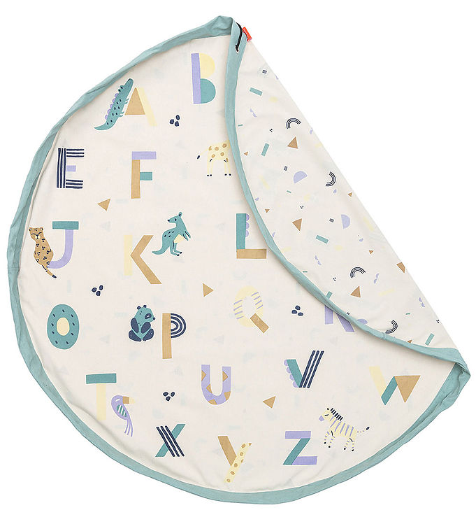 Play&Go Legetøjstæppe - Ø: 140 cm - Animal Alphabet