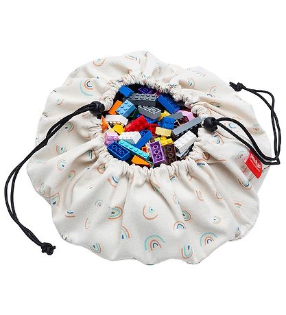 Play&Go Legetøjstæppe - Ø: 40cm - Mini Rainbows Play&Go Legetøjstæppe - Ø: 40cm - Mini Rainbows