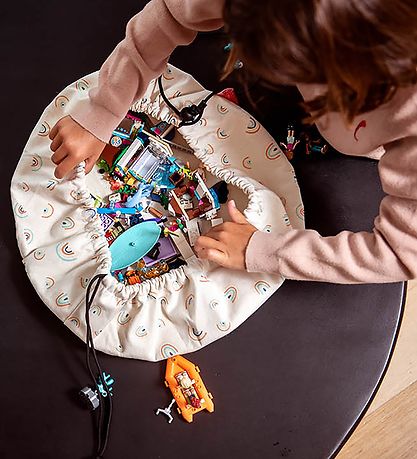 Play&Go Legetøjstæppe - Ø: 40cm - Mini Rainbows Play&Go Legetøjstæppe - Ø: 40cm - Mini Rainbows