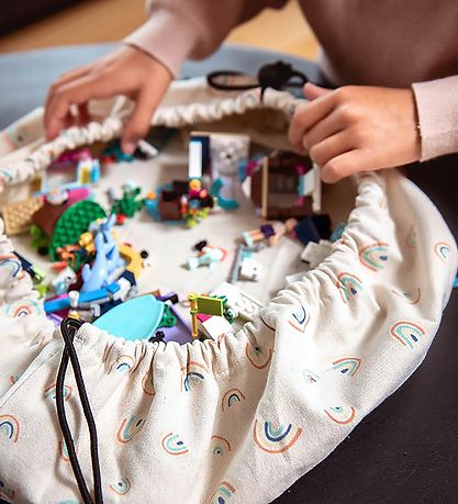 Play&Go Legetøjstæppe - Ø: 40cm - Mini Rainbows Play&Go Legetøjstæppe - Ø: 40cm - Mini Rainbows
