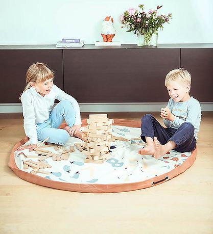 Play&Go Legetøjstæppe - Ø: 140 cm - Veggie Numbers