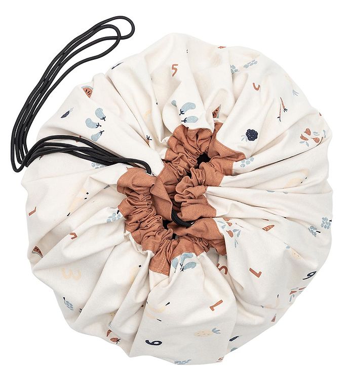 Play&Go Legetøjstæppe - Ø: 140 cm - Veggie Numbers