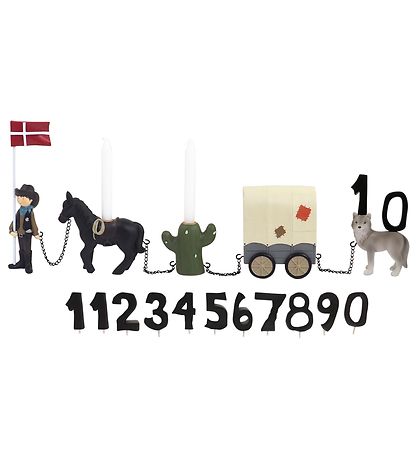 Kids by Friis Fødselsdagstog - Cowboy m. 11 Tal Kids by Friis Fødselsdagstog - Cowboy m. 11 Tal