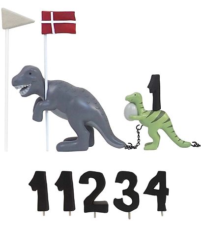 Kids by Friis Fødselsdagstog - Dinosaur m. 11 Tal