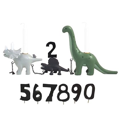 Kids by Friis Fødselsdagstog - Dinosaur m. 11 Tal