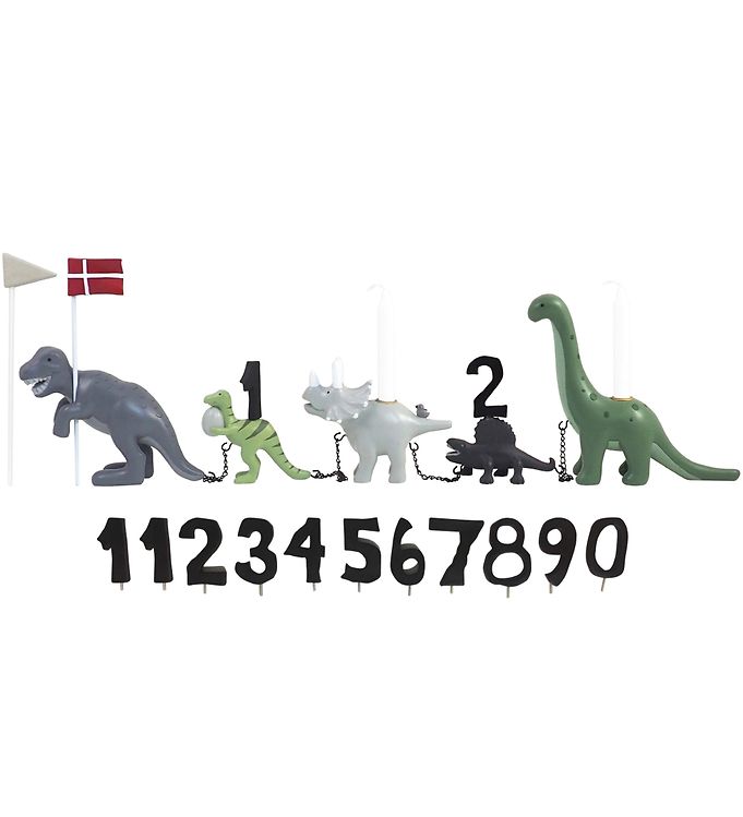 Fødselsdagstog, dinosaur m. 11 tal