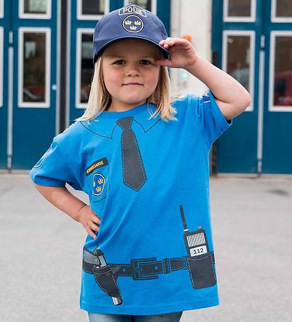 Den Goda Fen Kostüm - Polizeimütze - Blau Den Goda Fen Kostüm - Polizeimütze - Blau