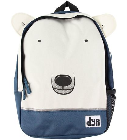 DYR Børnehavetaske - Beige/Dark Blue m. Isbjørn