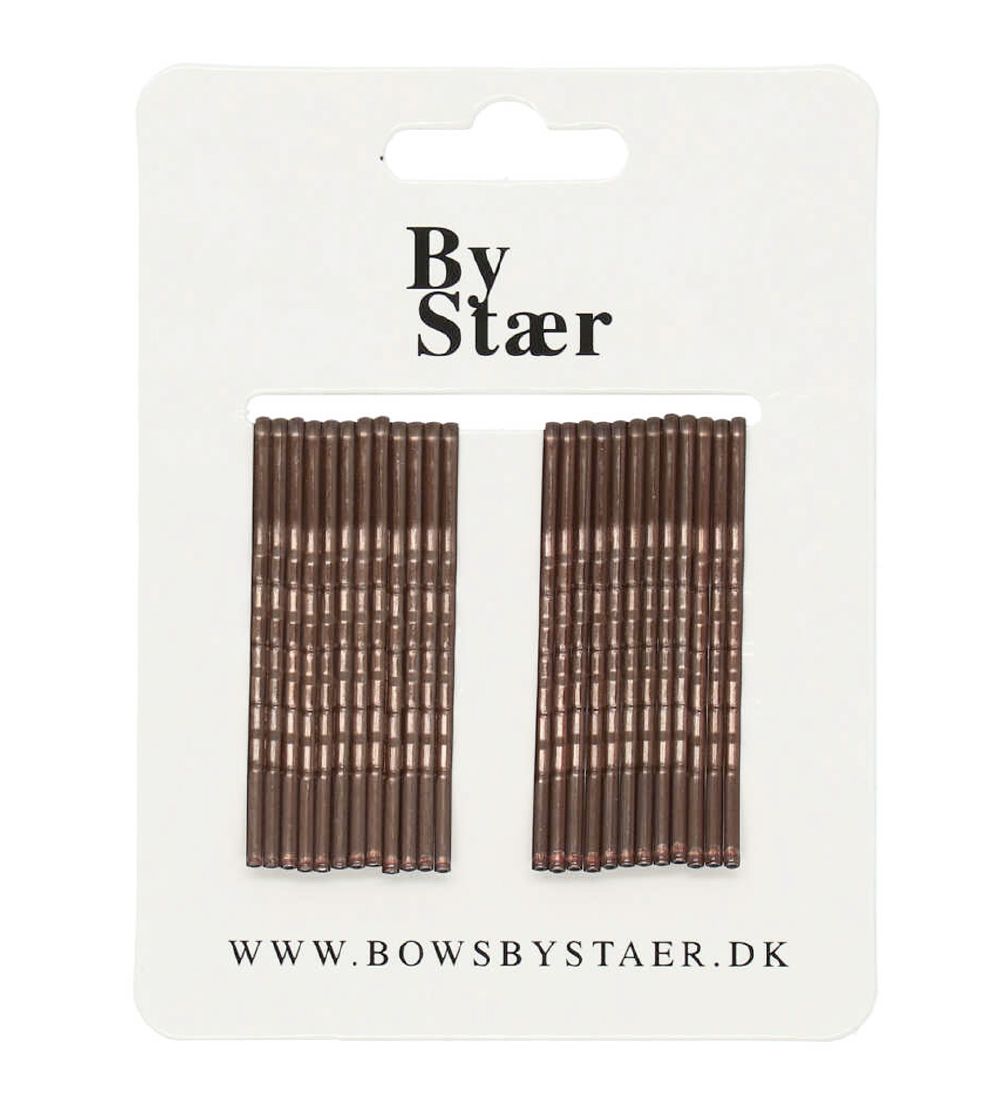 By Stær Haarnadeln - 5 cm - 24 st. - Braun - By Stær - One Size - Haarschmuck