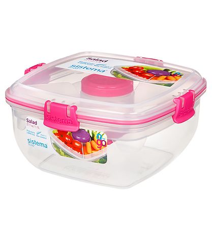 Sistema Madkasse m. Tilbehør - Salad - 1,1 l - Pink