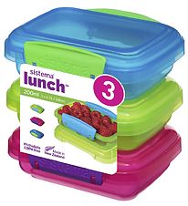 Sistema Madkasser - Lunch Packs - 3-pak - 200 ml - Multi Sistema Madkasser - Lunch Packs - 3-pak - 200 ml - Multi