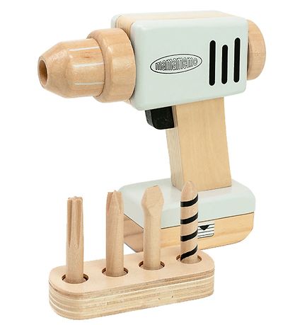 MaMaMeMo Boremaskine - Træ/Grå