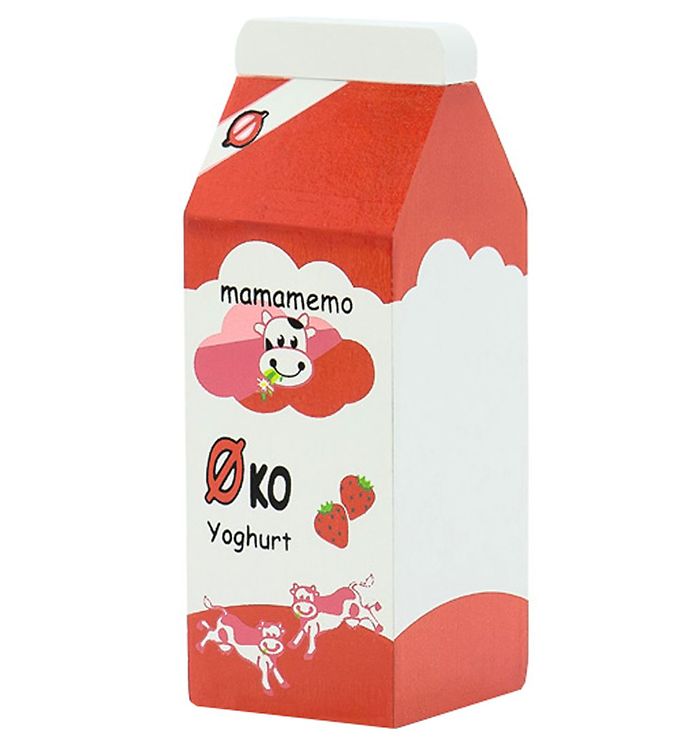 MaMaMeMo Legemad i Træ - Yoghurt Jordbær - ØKO