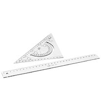 Linex Skolesæt - 2-Delt - Vinkelmåler/Lineal Linex Skolesæt - 2-Delt - Vinkelmåler/Lineal