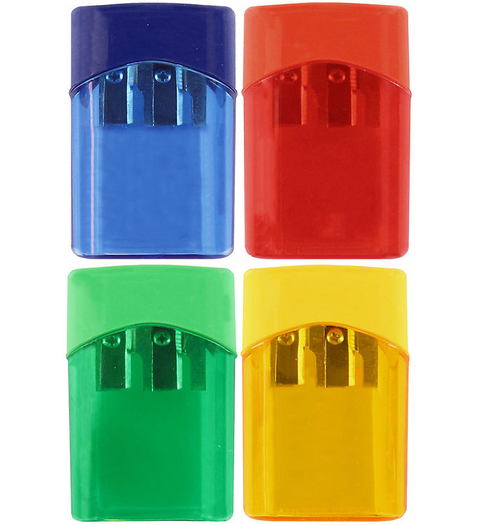 Linex Blyantspidser - Dobbelt - Assorteret - Grøn/Blå/Gul/Rød