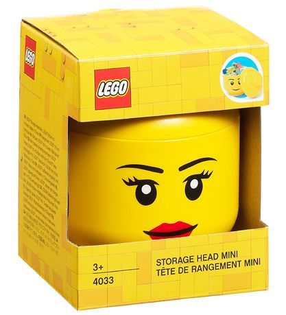 LEGO® Storage Opbevaringsboks - Mini - Hoved - 12 cm - Pige LEGO® Storage Opbevaringsboks - Mini - Hoved - 12 cm - Pige