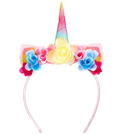 Souza Diadem m. Blommor - Enhörning - Pastel