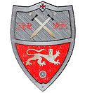 Souza Kostüm - Schild - Tristan - Rot