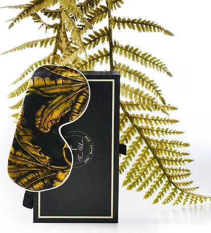 Fan Palm Sovemaske - Silke - Tropical Black Fan Palm Sovemaske - Silke - Tropical Black