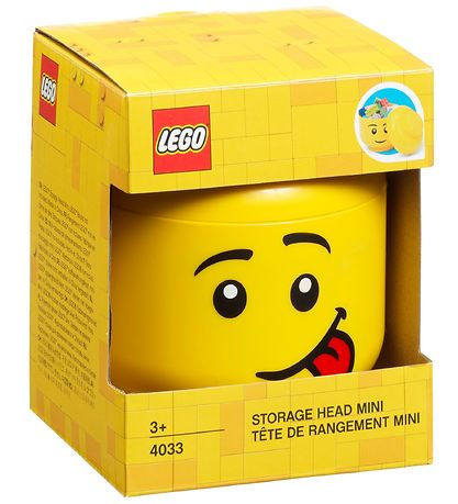 LEGO® Storage Opbevaringsboks - Mini - Hoved - 12 cm - Skør