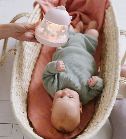 Rabbit & Friends Lampe - 16x13 cm - Karrusel m. Musik - Rosa Rabbit & Friends Lampe - 16x13 cm - Karrusel m. Musik - Rosa