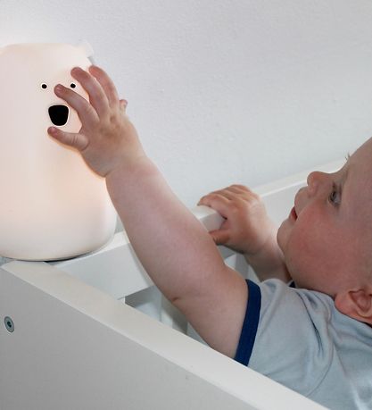 Rabbit & Friends Lampe - 11x17 cm - Stor Bjørn - Blå