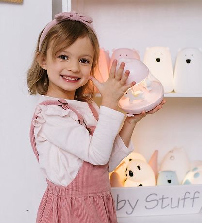 Rabbit & Friends Lampe - 16x13 cm - Karrusel m. Musik  - Blå Rabbit & Friends Lampe - 16x13 cm - Karrusel m. Musik  - Blå