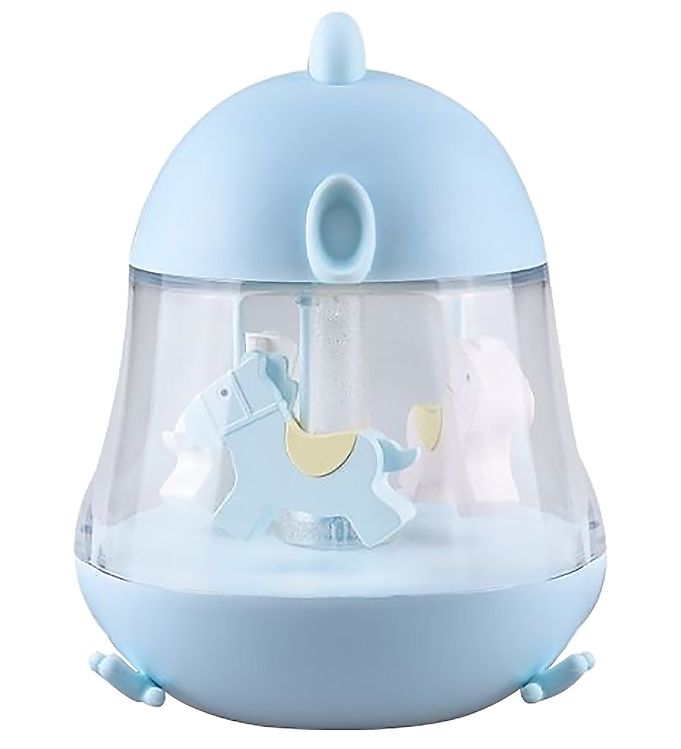 Rabbit & Friends Lampe - 16x13 cm - Karrusel m. Musik - Blå