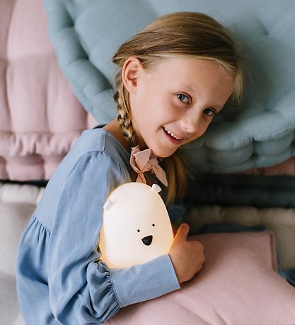 Rabbit & Friends Lampe - Stor Bjørn m. Fjernbetjening - 11x17 cm