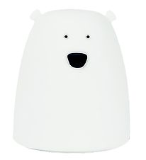 Rabbit & Friends Lampe - Lille Bjørn - 8,5x10 cm - Hvid Rabbit & Friends Lampe - Lille Bjørn - 8,5x10 cm - Hvid