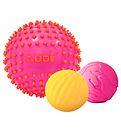 Balles sensorielles Ludi - 3 pces - Rose