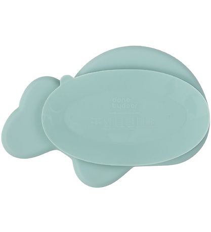 Done By Deer Skål - Silikone - Stick & Stay - Wally - Blå