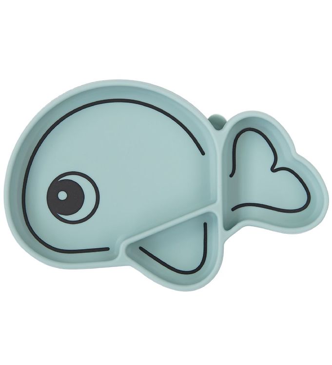 Done By Deer Skål - Silikone - Stick & Stay - Wally - Blå