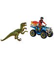 Schleich Dinosaurs - 11,5 x 6,5 cm - ATV & Velociraptor 41466 Schleich Dinosaurs - 11,5 x 6,5 cm - ATV & Velociraptor 41466