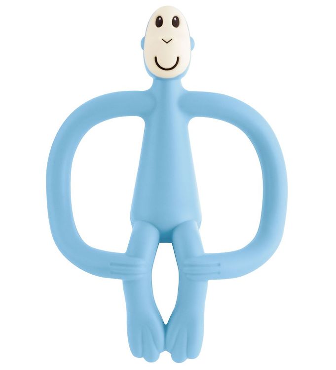 Matchstick Monkey - Teething Toy And Gel Applicator - Lyseblå