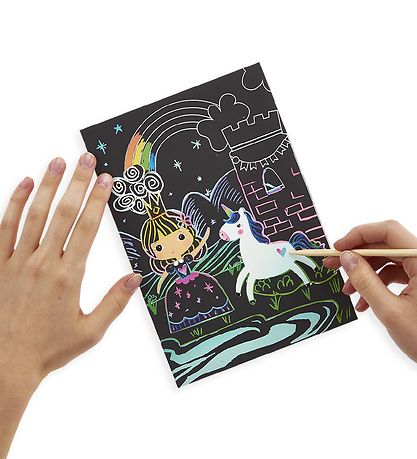 Ooly Scratch and Scribble Sæt - Princess Garden