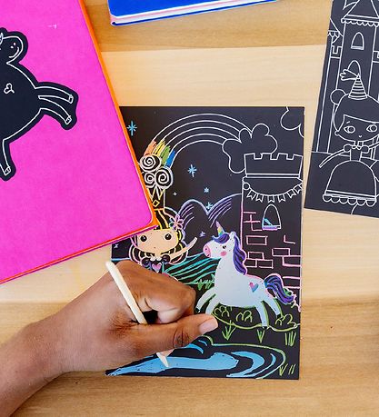 Ooly Scratch and Scribble Sæt - Princess Garden